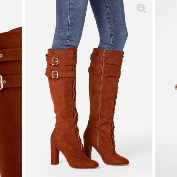 🚨SOLD🚨 Merri Lace-Up Tall Boot-JustFab - Picture 4 of 4